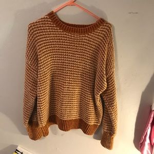 striped yellow sweater